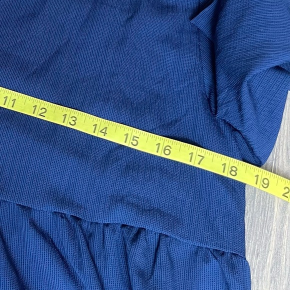 NEW Navy Blue Ruffle Dress Women's Small - Picture 12 of 15